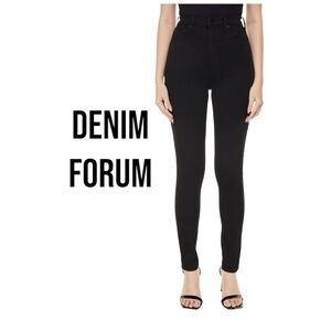 DENIM FORUM Lola High Rise Jeans | Washed Black | Women’s 28 | Aritzia